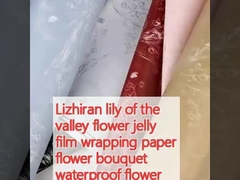 Lizhiran lily of valley çiçek jöle film ambalaj kağıdı çiçek buketi su geçirmez çiçek kağıdı çiçek dükkanı çiçek ambalaj kağıdı