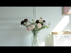 Yüksek kaliteli Nordic tarzı üç başlı bin şekilli yapay lotus çiçeği ev oturma odası