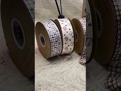 4.0cm Tatlı Karikatür Anime Baskılı Kurdele Hediye Kutusu Paketleme Yay DIY Çocuk Pastası Dekoratif kurdele