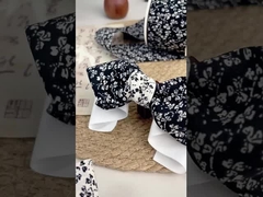 Japon tarzı küçük taze çift taraflı çiçekli kurdele