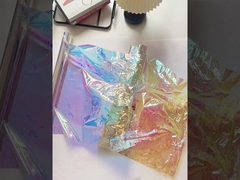 Renkli film çiçek ambalaj kağıdı, incil kağıdı, lazer gökkuşağı, şekerli yedi renkli şekerli