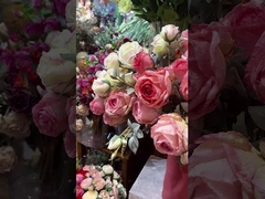 Gül simülasyonu sahte çiçek yemek masası, kahve masası dekorasyonu buket, üst düzey hissi, kömürlenmiş