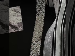 Qixi Siyah Gümüş Serisi Kurdele