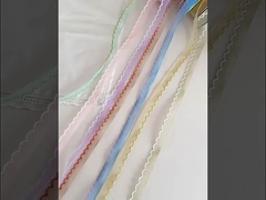 1cm dalga kenarı iplik kurdele çiçek buketi çiçek kravat pişirme DIY el yapımı çiçek ambalaj malzemeleri