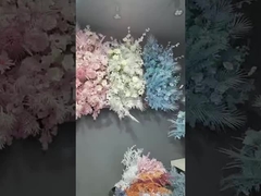 Yıldızlı yeşil bitkiler, simülasyon çiçekleri, akçap yaprakları, düğün süsü, bal