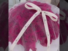 Fabrika doğrudan satışı hafif lüks seri Kore tarzı iki taraflı altın kağıt çiçek malzemeleri