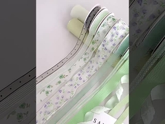 Mint Manbo Ribbon Çiçek Buketi Yüzen El Yapımı Çiçek Tasarımı DIY Hediye Pasta Paketi Dekoratif kemer