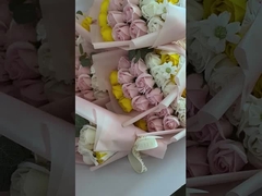 18'li gül sabun çiçek hediye kutusu, sabun çiçek buketi, Sevgililer Günü, Noel hediyesi, doğum günü küçük p