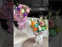 Çiçek Bayramı Yaprak Dokusu Çiçek Paketleme Kağıdı