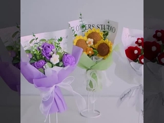 Sınır ötesi popüler el yapımı çatal karanfil örgü ipliği çiçek gül hediye kutusu Anneler Günü fini