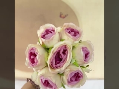 İn-stili gül yapay çiçekleri vazolar, el yapımı buketler, Sevgililer Günü fotoğraf çekimleri ve