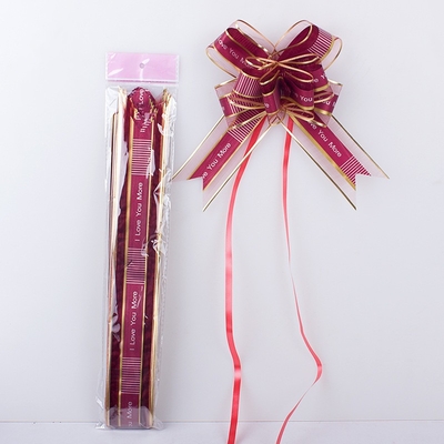 İyi bir fiyat. 5cm*75cm Büyük Organze Çekme Yayları Pp 10 Adet Hediye Dekorasyonu çevrimiçi