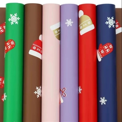 İyi bir fiyat. Noel Hediyesi Çiçek Ambalaj Kağıdı 58cm X 58cm Çantada 20 Yaprak çevrimiçi