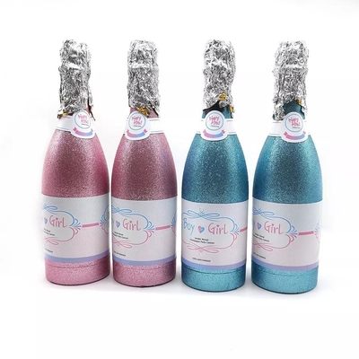 satın al toptan mavi ve pembe hava sıkıştırılmış cinsiyet ortaya şampanya konfeti topu atıcı bebek şovu online manufacture
