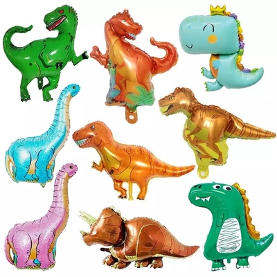 İyi bir fiyat. Toptan Dinozor Serisi Balonlar Tyrannosaurus Rex Brontosaurus Charizard Dinozor Parti Teması Dekoratif Folyo Balon çevrimiçi