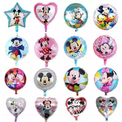 satın al Çizgi Film Karakteri Yuvarlak Yıldız Kalp Minnie Mickey Çocuklar Şişme Folyo Balon 18 İnç Çevrimiçi üretim