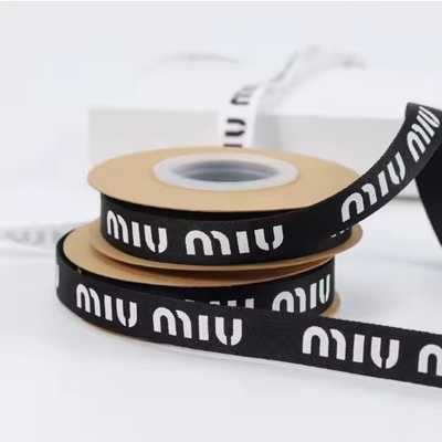 satın al Şişe Çiçekleri için Özel Logo Baskı 13mm Grosgrain Ribbon Roll online manufacture
