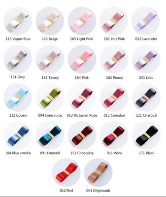 İyi bir fiyat. Çiçek dekorasyonu ambalajları için 25MM*40Y kişiselleştirilmiş saten kurdele çevrimiçi