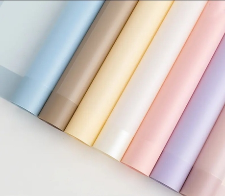 satın al 2024 Shinewrap Fabrikası Doğrudan Fiyat Sıcak Satış Katı Renkli Çiçek Sarma Kağıdı Yaprak Buket Çiçekçi Hediye Paket Kağıdı online manufacture