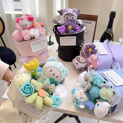 satın al Sevgililer Günü Hediyeler Yaratıcı Plüş Bebek Çiçek Buketleri Bitmiş Bebekler Muse Çiçek Buketleri Anne Günü Uluslararası Kadın Günü online manufacture