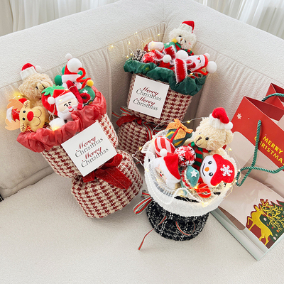 satın al Noel Hediyesi Yaratıcı Karikatür Plüş Bebek Buket Noel Baba Bebek Bitmiş Ürün Kız Arkadaşı ve En İyi Arkadaşı için Doğum Günü Hediyesi online manufacture