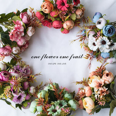 satın al Yapay çiçekler, sahte çiçekler, elmas çay tomurcukları, plastik çay gülleri, yapay çiçekler, dekoratif çiçekler, fotoğraf aletleri Çevrimiçi üretim