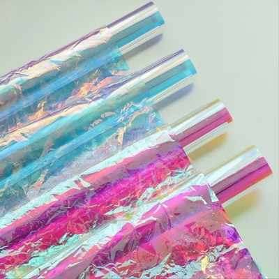satın al Çiçekçi Lezzer Sarma Şeffaf Gökkuşağı İç Kaplama Kağıdı Iridescent Film Buket Paketleme Zamanı Nakliye 30-45 Gün online manufacture
