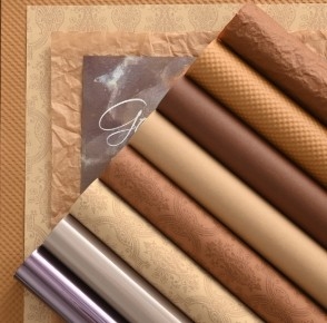 satın al Sonbahar ve kış kahve rengi baskılı çiçekli çiçekli ambalaj kağıdı online manufacture