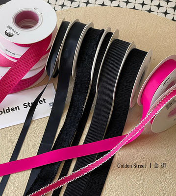 satın al Özel Renkler  Pembe Kurdele Çiçek Buketi Kayış Hediye DIY Fiyonk Çiçekçi Çiçek Malzemeleri Çevrimiçi üretim