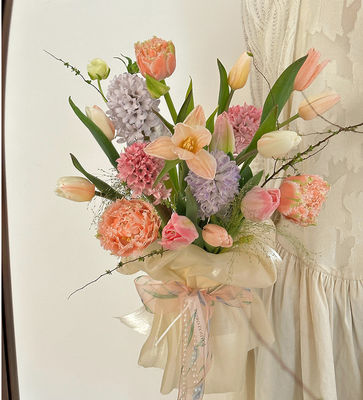 satın al Tanrıça Festivali Pembe Mor Yeşil Serisi Çiçekler için Kurdele Buket Bağlama Pişirme DIY Hediye Malzemeleri Çoklu malzeme 25m Çevrimiçi üretim