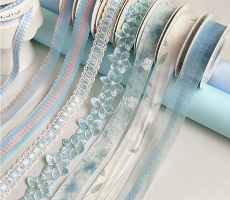 satın al 3cm/2m Kurdele Saten Taze Çiçek Buketi Fiyonk Dekoratif Kayış Çiçek Düzenlemesi El Yapımı DIY Ambalaj Malzemeleri Yıkanabilir Çevrimiçi üretim