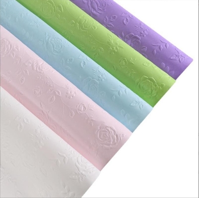 satın al Çiçek ambalajı için çok renkli ve uzun ömürlü embossed doku sanat kağıdı online manufacture