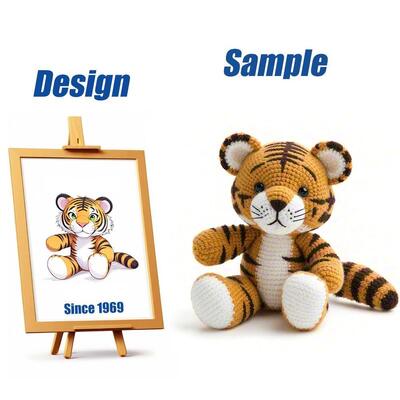 satın al Custom Amigurumi Crochet Plush Toy, OEM CE/EN71/CPC/ASTM Sertifikaları ile 11-30cm Yumuşak Dolu Oyuncak Çevrimiçi üretim