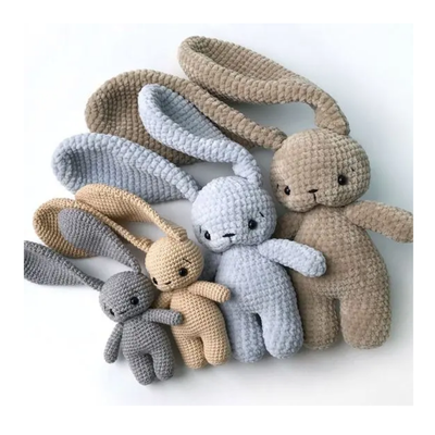 satın al 11-30cm Plüş Tavşan Amigurumi, Bebek ve Noel Hediyeleri için PP Pamuk Hakolat Oyuncağı Çevrimiçi üretim