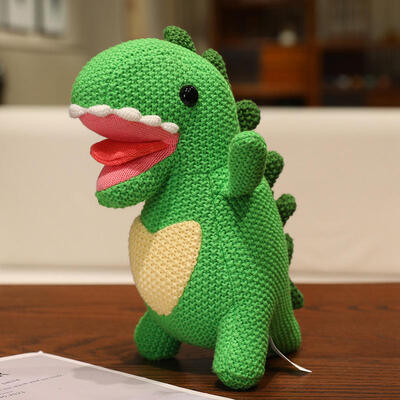 satın al OEM ODM Özel Örgü Oyuncaklar Toptan Amigurumi Teddy Bear Dinozor Peluş Bebek Bebek Tığ Işi Doldurulmuş Hayvan Oyuncaklar Çevrimiçi üretim