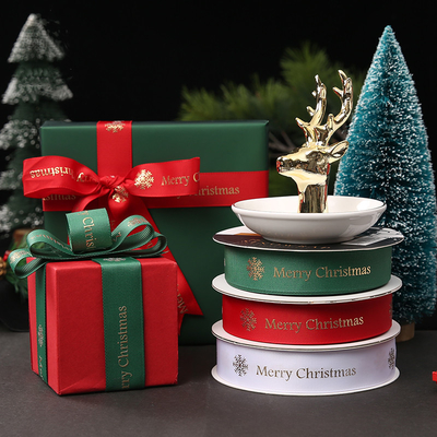 İyi bir fiyat. Hediye Paketleme için Bağlanması Kolay Baskılı Noel Kıvırma Kurdelesi çevrimiçi