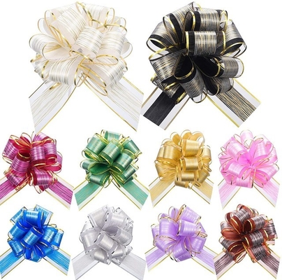 İyi bir fiyat. Polyester Hediye Paketi Şerit Fiyonk Çok Renkli Genişlik 2.0cm 5.0cm çevrimiçi
