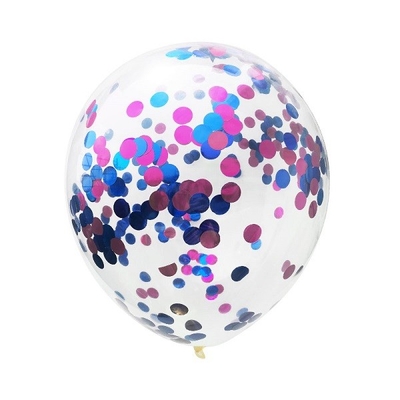 satın al Lateks Şeffaf Glitter Balonlar Yuvarlak 18 İnç Konfeti Balonlar online manufacture