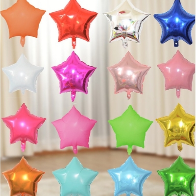 İyi bir fiyat. 18 inç Pentagram Alüminyum Film Balon Parti Dekorasyon Sahne Ayarı çevrimiçi