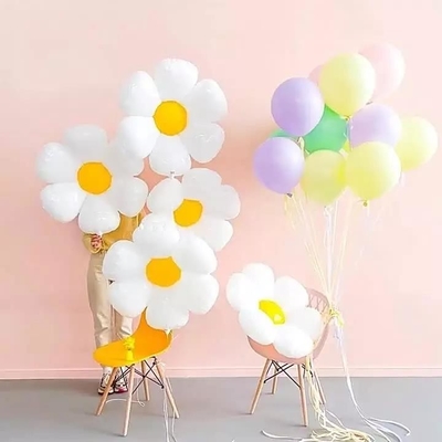 İyi bir fiyat. Ins Tarzı Sevimli Papatya Çiçek Şekli Folyo Balonlar Globos Parti Dekorasyonu çevrimiçi