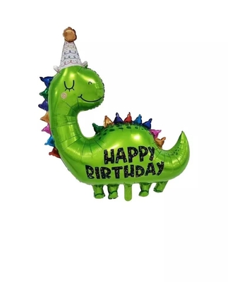 İyi bir fiyat. Dinozor Folyo Balon Çocuk Oyuncak Parti için Büyük Şişme Karikatür Hayvan Yuvarlak Dino Folyo Balon çevrimiçi