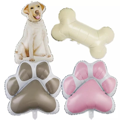 İyi bir fiyat. Toptan Yeni Büyük köpek pençe balon sevimli köpek karikatür evcil hayvan doğum günü partisi için alüminyum folyo balon köpek kemik balon çevrimiçi