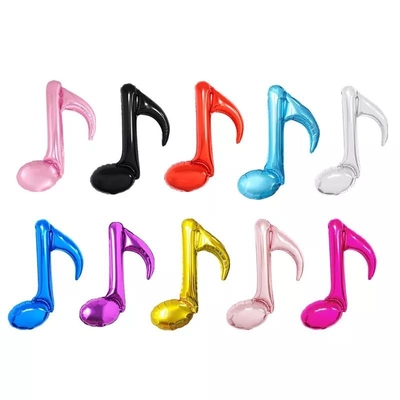 İyi bir fiyat. Toptan Düğün Doğum Günü Partisi Mylar Helyum 18 inç Müzik Notu Folyo Balonlar çevrimiçi