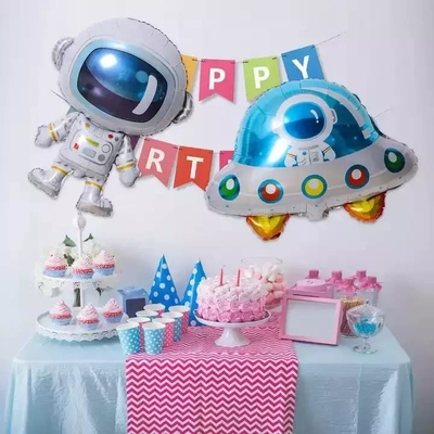 İyi bir fiyat. Toptan Yeni Tasarım Uzay Adamı Folyo Balon Yuvarlak Uzay Adamı Uzay Gemisi 18 İnç Yuvarlak Folyo Balon çevrimiçi