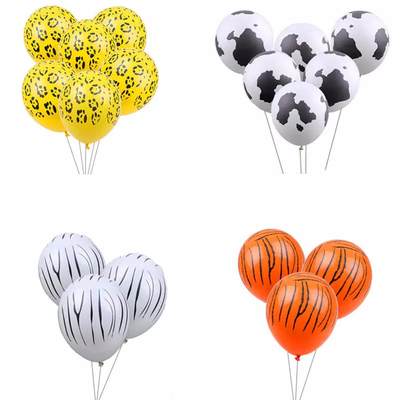 İyi bir fiyat. Parti için 12 İnç 2.8 Gram Kalın Beş Yüz İnek Baskı Lateks Balon çevrimiçi