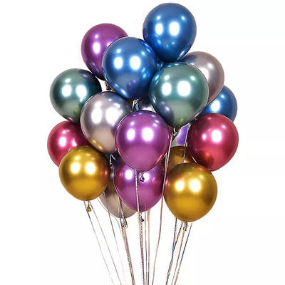 İyi bir fiyat. Doğum Günü Partisi için Renkli 10/12Inch Krom Yuvarlak Helyum Metalik Lateks Balon çevrimiçi