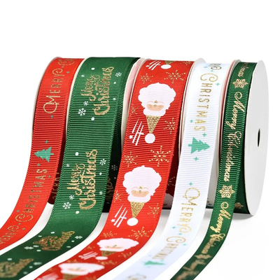 İyi bir fiyat. Ünlü Noel Kurdeleleri Hediye Teypler Webbing Toptan Saten Logo ile Parti Ev Dekoru Ornamentleri çevrimiçi