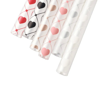 İyi bir fiyat. Foggy OPP Love Pattern PE Su geçirmez Çiçek Ambalajı Kağıt Gravure Baskı çevrimiçi