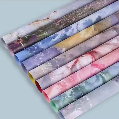 İyi bir fiyat. 50g Sıcak Suya Karşıt Tasarımcı Çiçekler için Sarma Kağıdı Yeşil Çiçekli Çiçekli Boya çevrimiçi