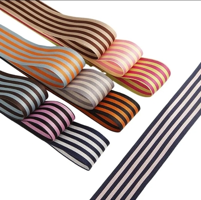 İyi bir fiyat. Çift Yüzlü Polyester Pamuk karışımı Çizgili Şerit Diy Saç Yayları Hediye Sargısı Pasta Paket Dekorasyonu çevrimiçi